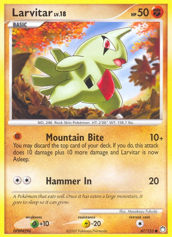 Image for Larvitar (Mysterious Treasures) (87/123) - Pokemon