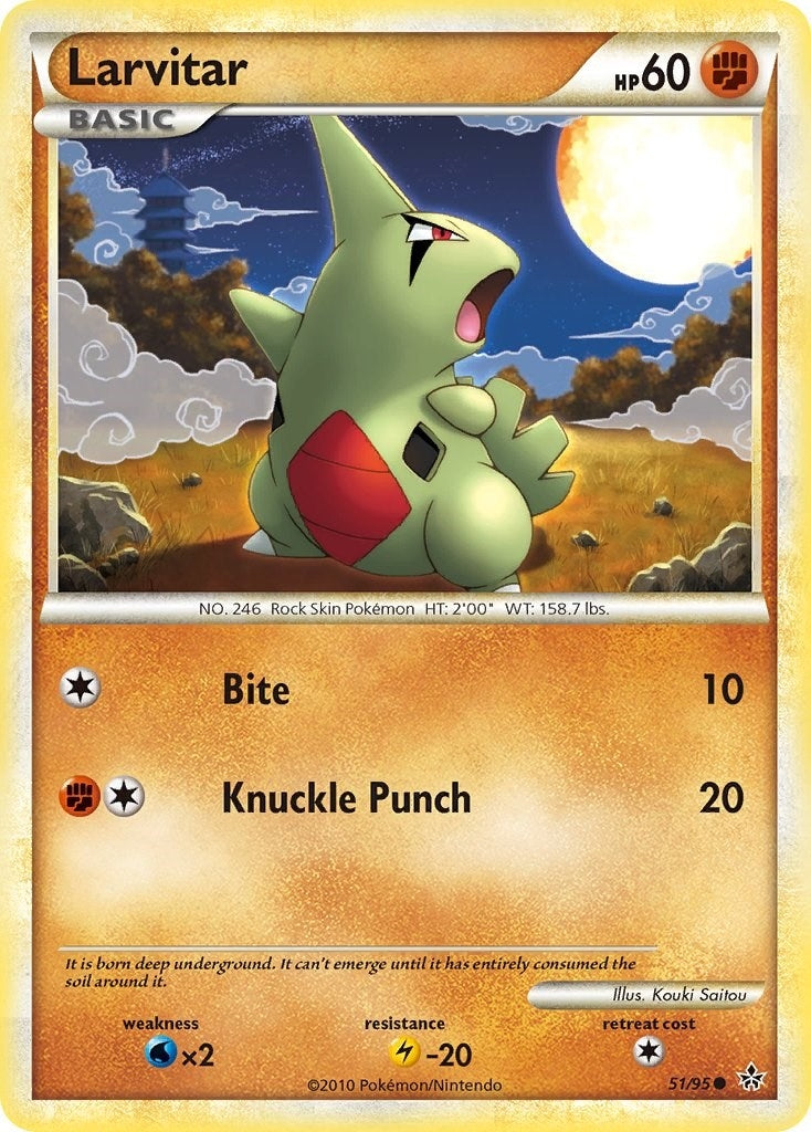 Image for Larvitar (51) (Unleashed) (51/95) - Pokemon