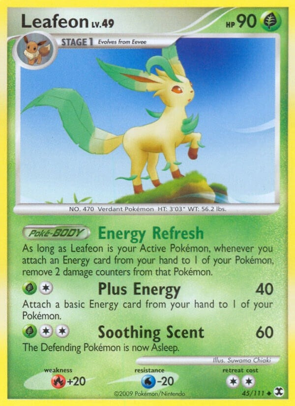 Image for Leafeon (Rising Rivals) (45/111) - Pokemon