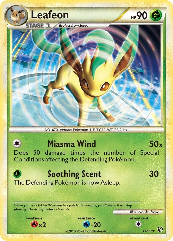Image for Leafeon (Undaunted) (17/90) - Pokemon