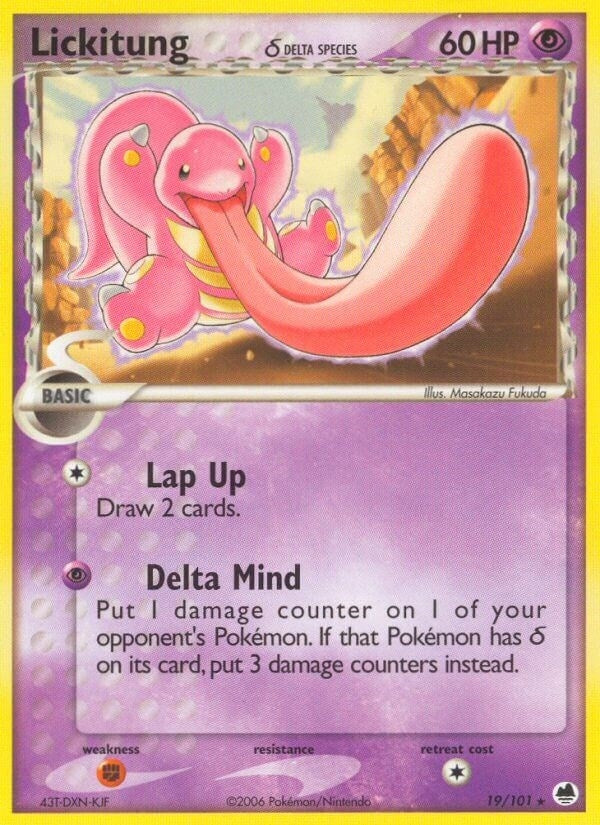 Image for Lickitung (Delta Species) (Dragon Frontiers) (19/101) - Pokemon
