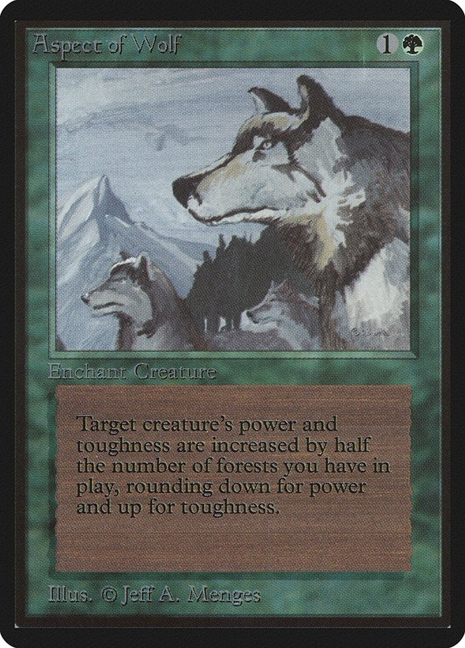 Image for Aspect of Wolf (Beta Edition) - Magic: The Gathering