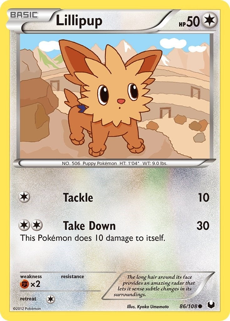 Image for Lillipup (Dark Explorers) (86/108) - Pokemon