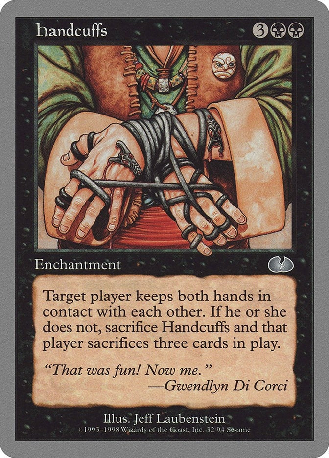 Image for Handcuffs (Unglued) (32) - Magic: The Gathering