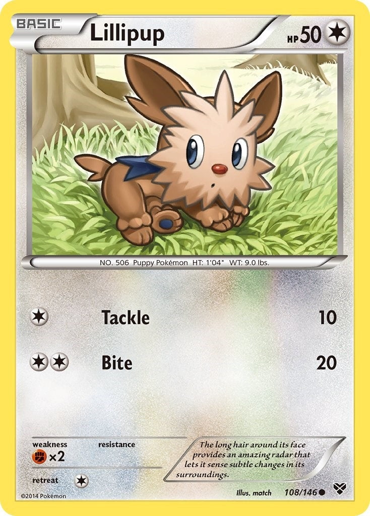 Image for Lillipup (XY Base Set) (108/146) - Pokemon