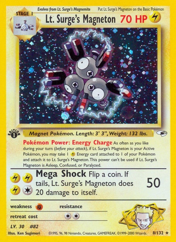 Image for Lt. Surge's Magneton (Gym Heroes) (008/132) - Pokemon