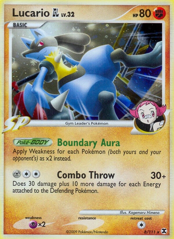 Image for Lucario GL (Rising Rivals) (8/111) - Pokemon