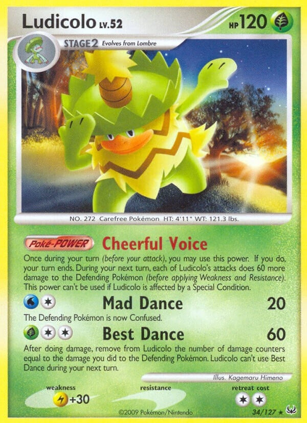 Image for Ludicolo (Platinum) (34/127) - Pokemon