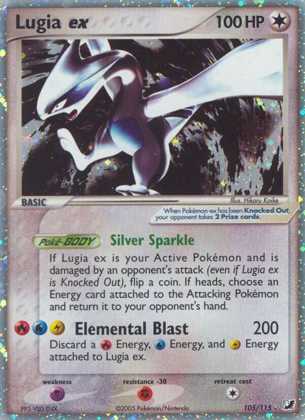 Image for Lugia ex (Unseen Forces) (105/115) - Pokemon