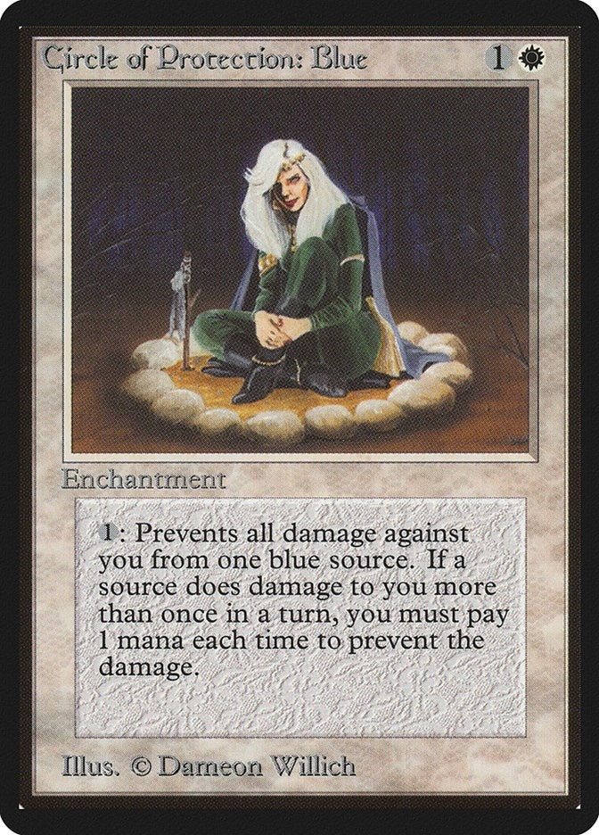 Image for Circle of Protection: Blue (Beta Edition) - Magic: The Gathering
