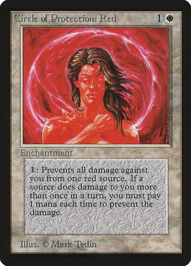 Image for Circle of Protection: Red (Beta Edition) - Magic: The Gathering