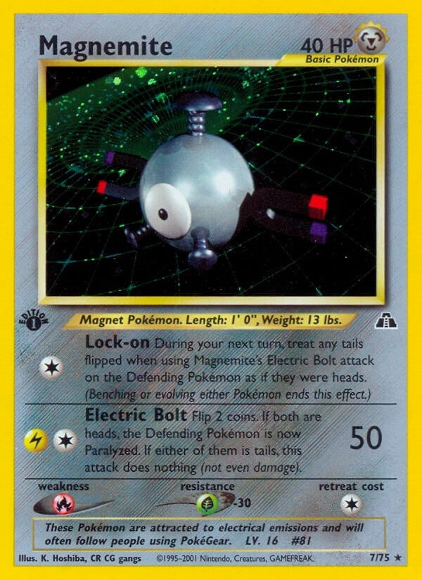 Image for Magnemite (7) (Neo Discovery) (07/75) - Pokemon