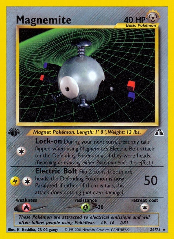 Image for Magnemite (26) (Neo Discovery) (26) - Pokemon