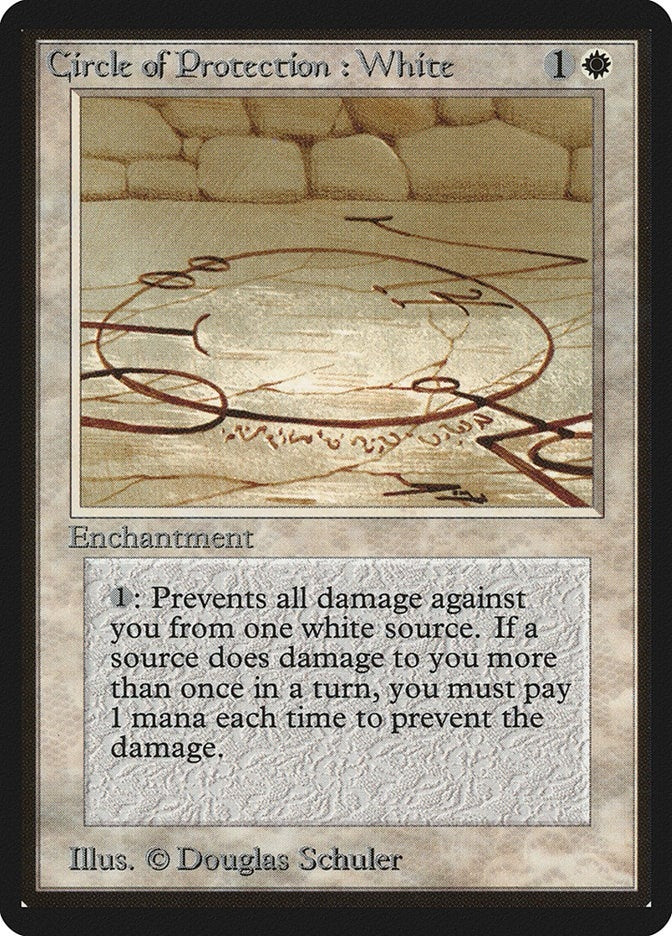 Image for Circle of Protection: White (Beta Edition) - Magic: The Gathering