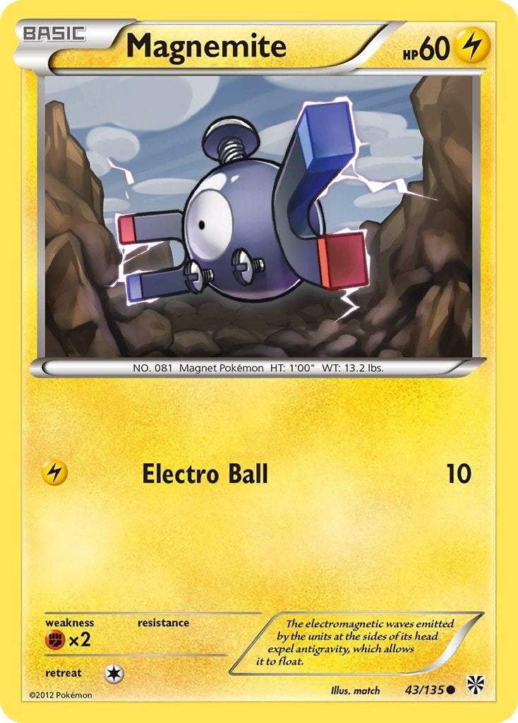 Image for Magnemite (43) (Plasma Storm) (43/135) - Pokemon