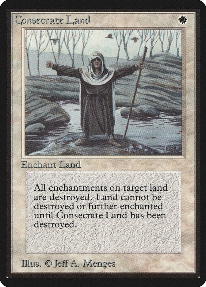 Image for Consecrate Land (Beta Edition) - Magic: The Gathering