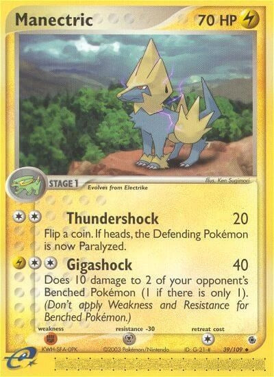 Image for Manectric (Ruby and Sapphire) (39/109) - Pokemon