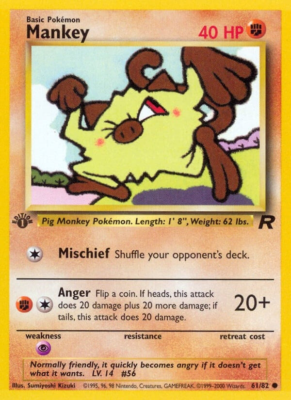 Image for Mankey (Team Rocket) (61/82) - Pokemon
