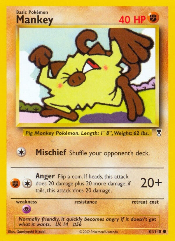 Image for Mankey (Legendary Collection) (081/110) - Pokemon