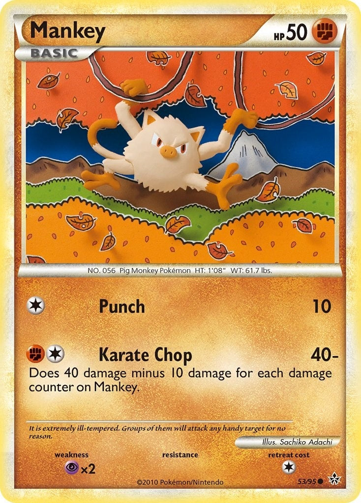 Image for Mankey (Unleashed) (53/95) - Pokemon