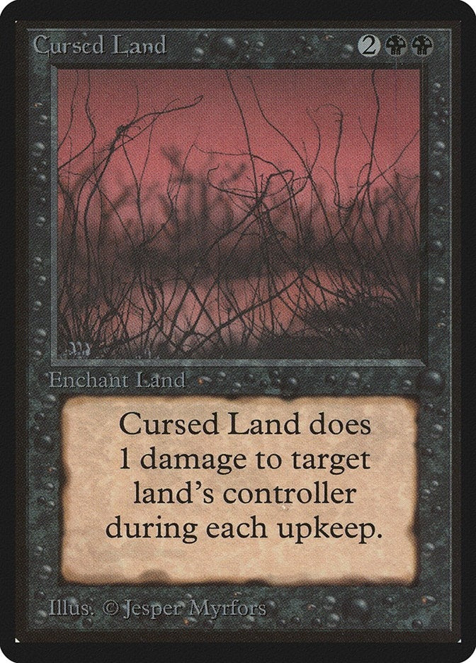 Image for Cursed Land (Beta Edition) - Magic: The Gathering