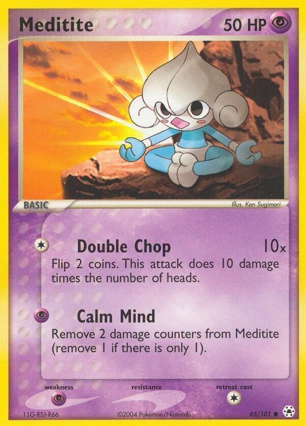 Image for Meditite (Hidden Legends) (65/101) - Pokemon