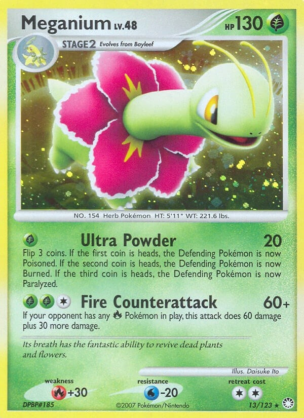 Image for Meganium (Mysterious Treasures) (13/123) - Pokemon