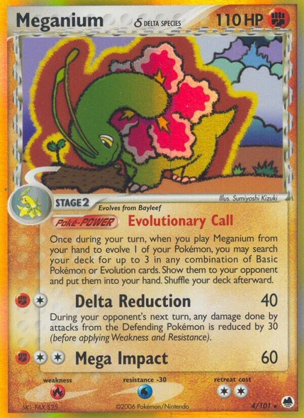 Image for Meganium (Delta Species) (Dragon Frontiers) (4/101) - Pokemon