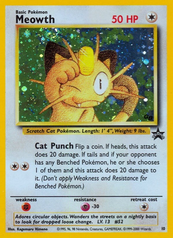 Image for Meowth (WoTC Promo) (10/53) - Pokemon