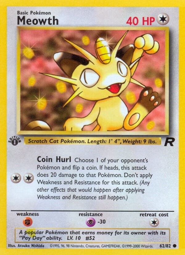 Image for Meowth (Team Rocket) (62/82) - Pokemon
