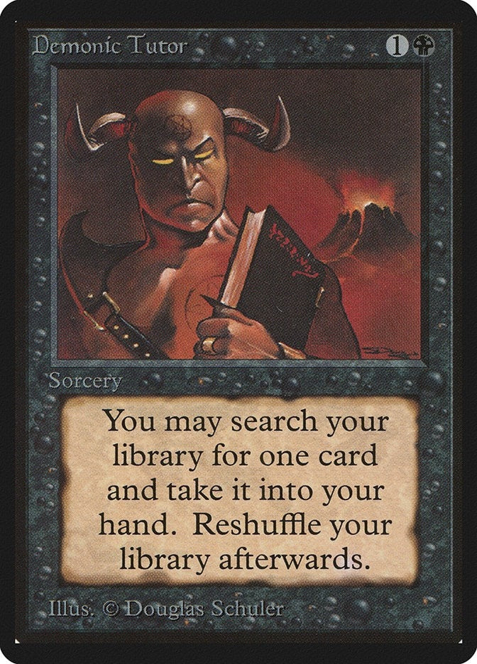 Image for Demonic Tutor (Beta Edition) - Magic: The Gathering