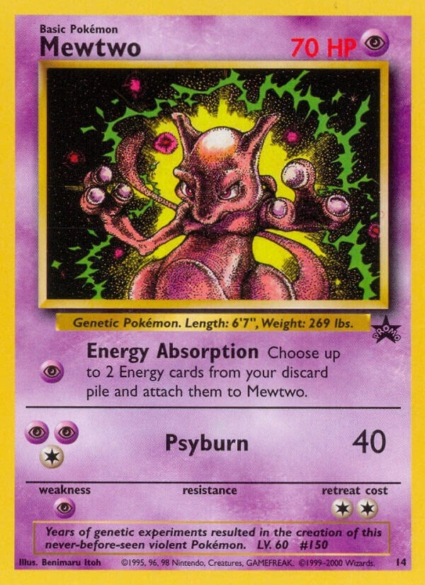 Image for Mewtwo (14) (WoTC Promo) (14/53) - Pokemon