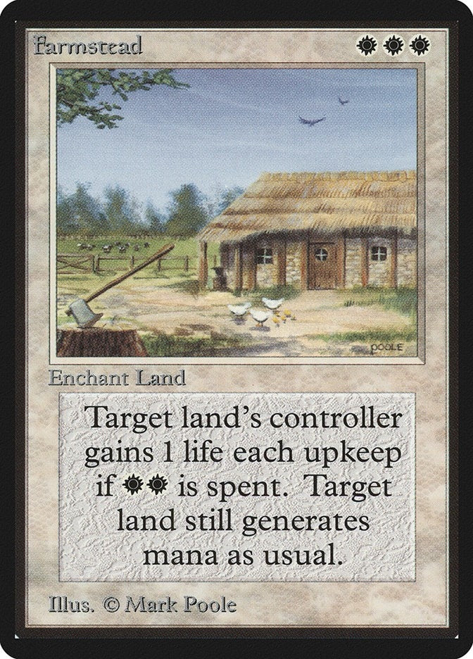 Image for Farmstead (Beta Edition) - Magic: The Gathering
