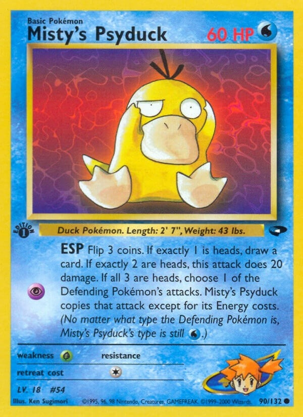 Image for Misty's Psyduck (Gym Challenge) (090/132) - Pokemon