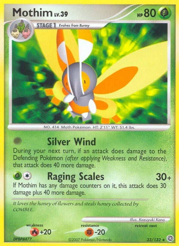 Image for Mothim (Secret Wonders) (33/132) - Pokemon