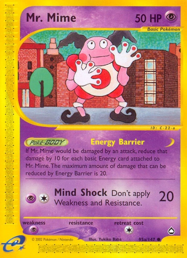 Image for Mr. Mime (95a) (Aquapolis) (095a/147) - Pokemon