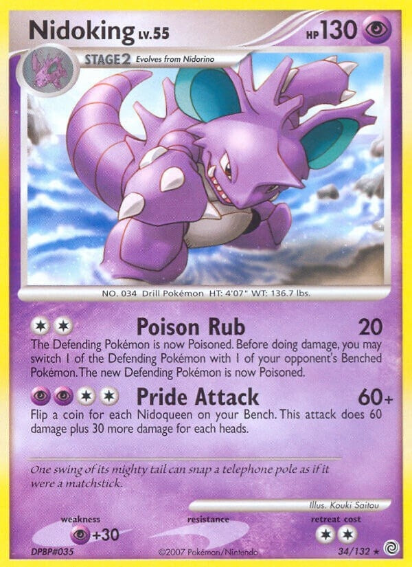 Image for Nidoking (Secret Wonders) (34/132) - Pokemon