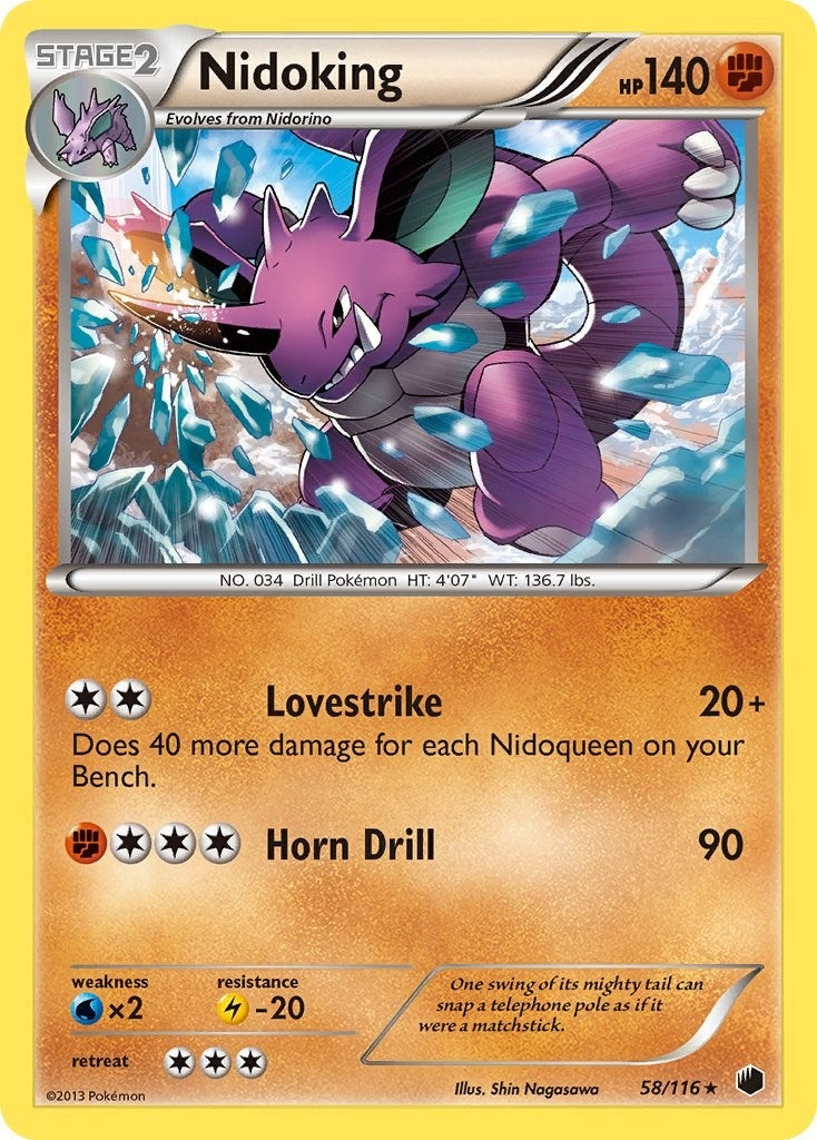 Image for Nidoking (Plasma Freeze) (58/116) - Pokemon