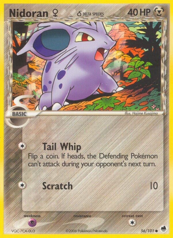 Image for Nidoran F (Delta Species) (Dragon Frontiers) (56/101) - Pokemon