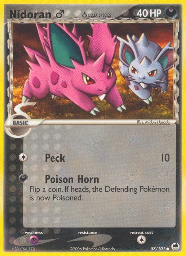 Image for Nidoran M (Delta Species) (Dragon Frontiers) (57/101) - Pokemon