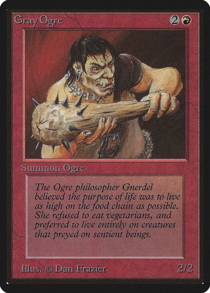 Image for Gray Ogre (Beta Edition) - Magic: The Gathering