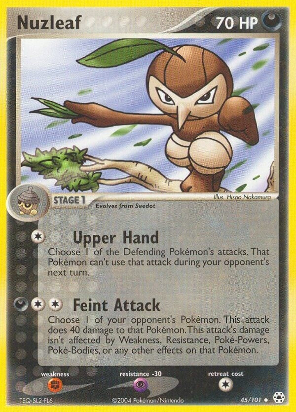 Image for Nuzleaf (Hidden Legends) (45/101) - Pokemon