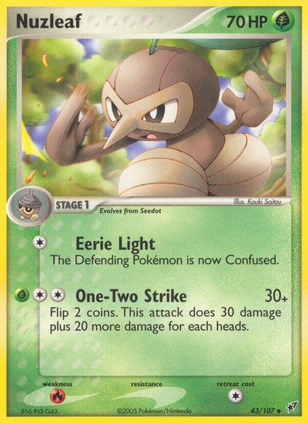 Image for Nuzleaf (Deoxys) (43/107) - Pokemon