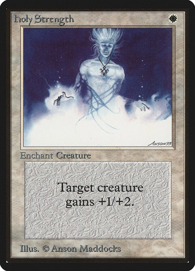 Image for Holy Strength (Beta Edition) - Magic: The Gathering