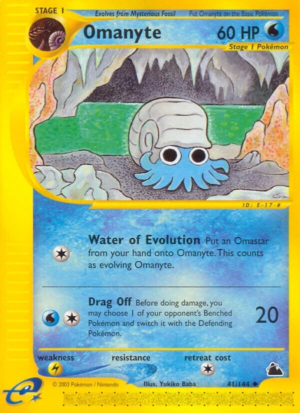 Image for Omanyte (Skyridge) (041/144) - Pokemon