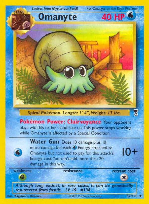 Image for Omanyte (Legendary Collection) (057/110) - Pokemon