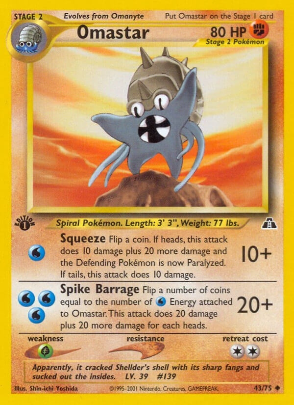 Image for Omastar (Neo Discovery) (43/75) - Pokemon