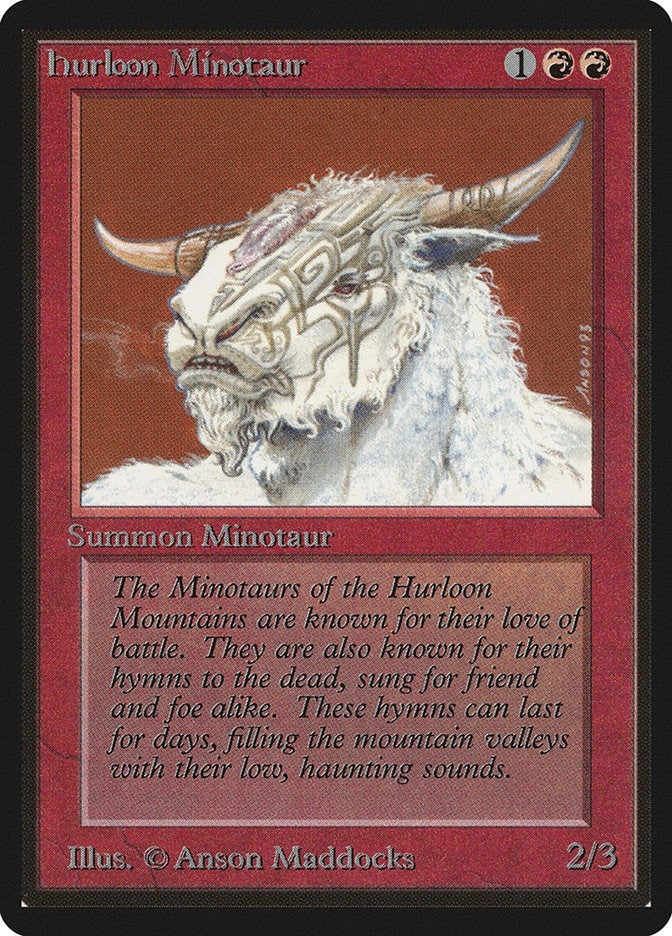 Image for Hurloon Minotaur (Beta Edition) - Magic: The Gathering