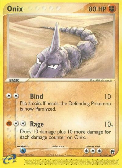 Image for Onix (Sandstorm) (71/100) - Pokemon
