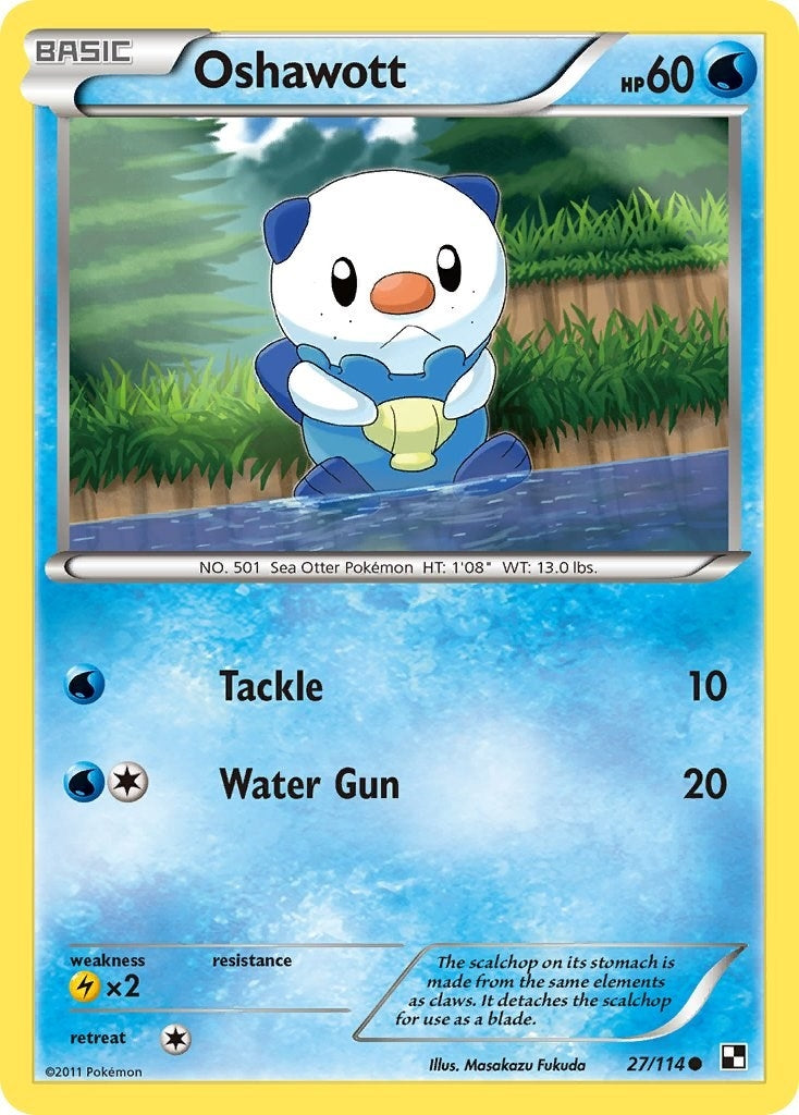 Image for Oshawott (27) (Black and White) (27/114) - Pokemon